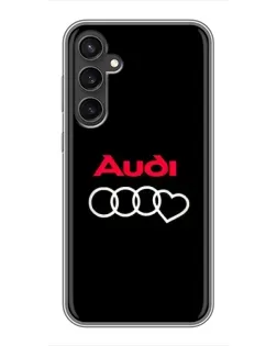 Чехол для Samsung Galaxy S23 с картинкой «Логотип Audi Heart»