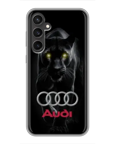 Чехол для Samsung Galaxy S23 с картинкой «Пантера и Audi» Чехол для Samsung Galaxy S23 с картинкой «Пантера и Audi»