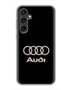 Чохол для Samsung Galaxy S23 з картинкою «Audi — золотий логотип»