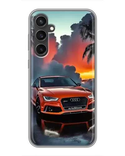 Чехол для Samsung Galaxy S23 с картинкой «Audi — закат» Чехол для Samsung Galaxy S23 с картинкой «Audi — закат»