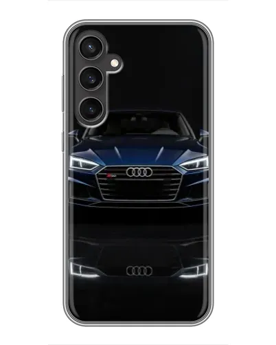 Чехол для Samsung Galaxy S23 с картинкой «Audi — ночное отражение» Чехол для Samsung Galaxy S23 с картинкой «Audi — ночное отражение»