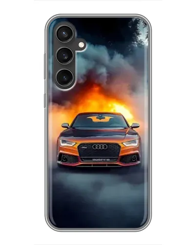 Чехол для Samsung Galaxy S23 с картинкой «Audi в огненном дыму» Чехол для Samsung Galaxy S23 с картинкой «Audi в огненном дыму»