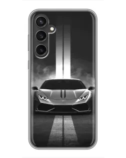 Чехол для Samsung Galaxy S23 с картинкой «Lamborghini симметрия дорог»