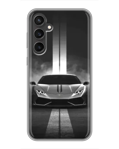 Чехол для Samsung Galaxy S23 с картинкой «Lamborghini симметрия дорог»