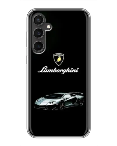 Чехол для Samsung Galaxy S23 с картинкой «Логотип Lamborghini классика»