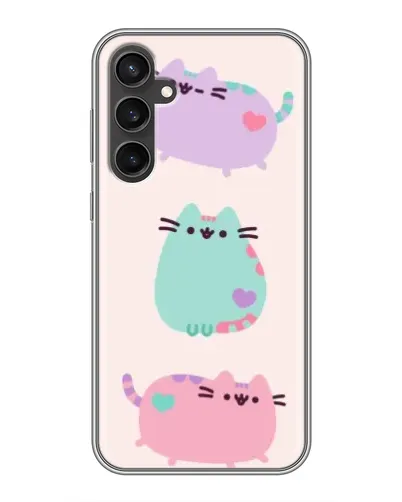 Чохол для Samsung Galaxy S23 з картинкою «Pusheen тріо» Чохол для Samsung Galaxy S23 з картинкою «Pusheen тріо»
