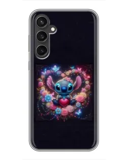 Чохол для Samsung Galaxy S23 з картинкою «Stitch у квітах»