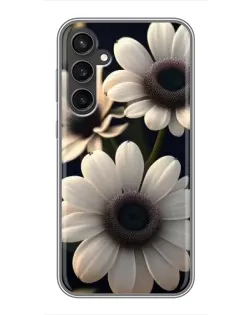 Чохол для Samsung Galaxy S23 з картинкою «Білі маргаритки макро»