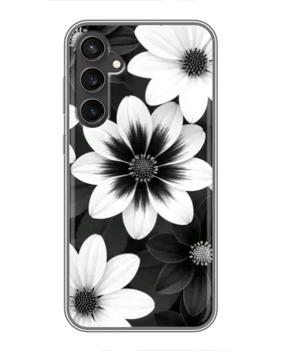 Чохол для Samsung Galaxy S23 з картинкою «Монохромні айстри» Чохол для Samsung Galaxy S23 з картинкою «Монохромні айстри»