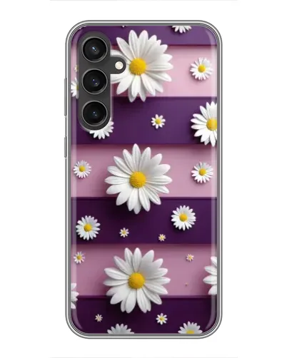 Чохол для Samsung Galaxy S23 з картинкою «Ромашки на фіолетовому» Чохол для Samsung Galaxy S23 з картинкою «Ромашки на фіолетовому»