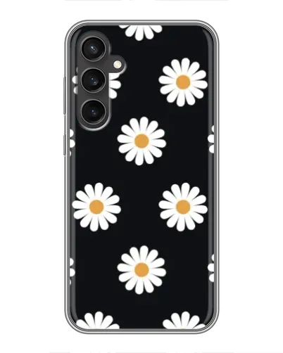 Чохол для Samsung Galaxy S23 з картинкою «Ромашки на чорному» Чохол для Samsung Galaxy S23 з картинкою «Ромашки на чорному»