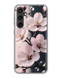Чохол для Samsung Galaxy S23 з картинкою «Ніжня сакура та краплі»