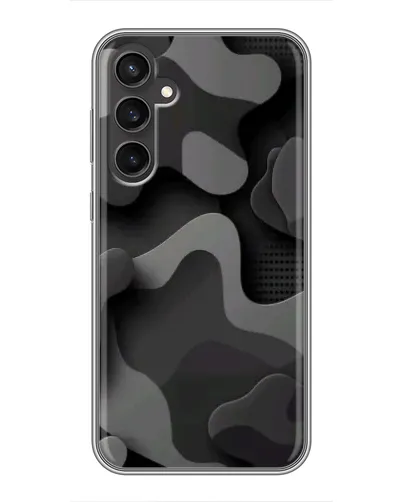 Чехол для Samsung Galaxy S23 с картинкой «Темный абстрактный камуфляж»