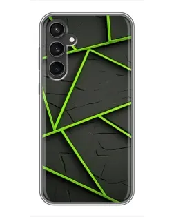Чехол для Samsung Galaxy S23 с картинкой «Зеленые геометрические линии» Чехол для Samsung Galaxy S23 с картинкой «Зеленые геометрические линии»