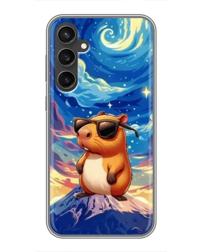 Чехол для Samsung Galaxy S23 с картинкой «Капибара Ван Гога»