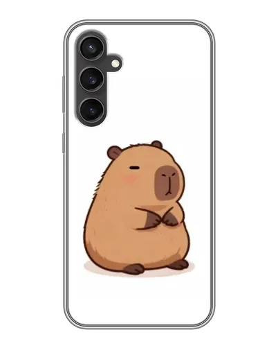 Чехол для Samsung Galaxy S23 с картинкой «Толстенькая капибара»