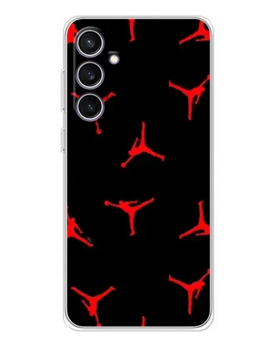 Чехол для Samsung Galaxy S24 FE с картинкой «Jordan Red Pattern»