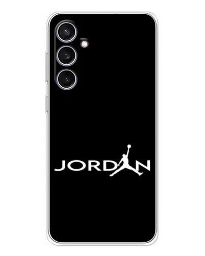 Чехол для Samsung Galaxy S24 FE с картинкой «Jordan White Logo»