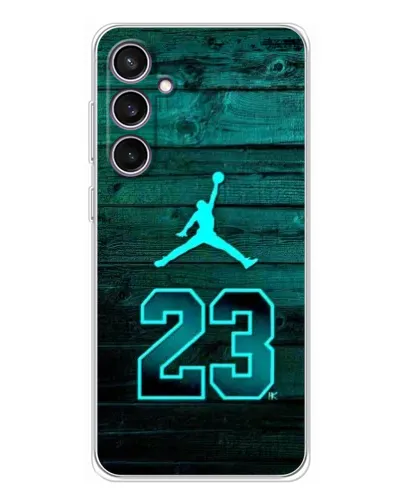 Чехол для Samsung Galaxy S24 FE с картинкой «Jordan Cyan 23»