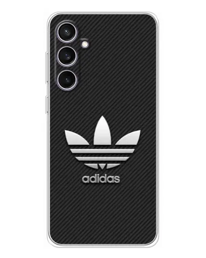 Чехол для Samsung Galaxy S24 FE с картинкой «Adidas Карбоновая текстура» Чехол для Samsung Galaxy S24 FE с картинкой «Adidas Карбоновая текстура»