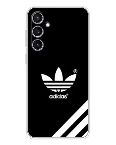 Чехол для Samsung Galaxy S24 FE с картинкой «Adidas с диагональными полосами» Чехол для Samsung Galaxy S24 FE с картинкой «Adidas с диагональными полосами»