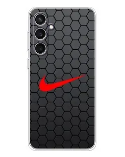 Чехол для Samsung Galaxy S24 FE с картинкой «Nike — карбоновая сетка» Чехол для Samsung Galaxy S24 FE с картинкой «Nike — карбоновая сетка»