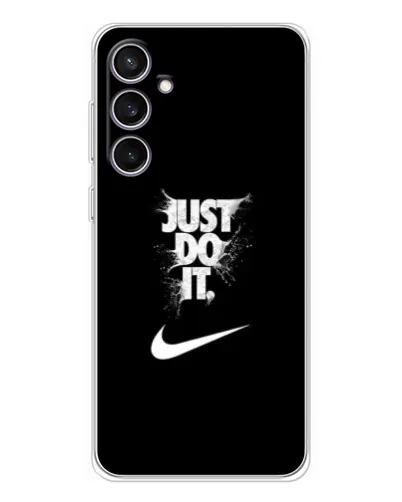 Чехол для Samsung Galaxy S24 FE с картинкой «Текстовый принт Nike»