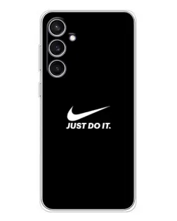 Чехол для Samsung Galaxy S24 FE с картинкой «Минимализм от Nike» Чехол для Samsung Galaxy S24 FE с картинкой «Минимализм от Nike»