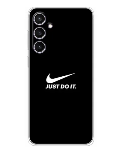 Чехол для Samsung Galaxy S24 FE с картинкой «Минимализм от Nike»