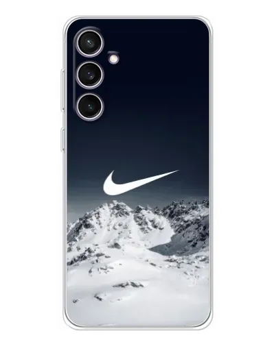 Чехол для Samsung Galaxy S24 FE с картинкой «Nike — зимние горы»