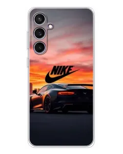 Чехол для Samsung Galaxy S24 FE с картинкой «Nike и суперкар» Чехол для Samsung Galaxy S24 FE с картинкой «Nike и суперкар»
