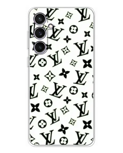 Чехол для Samsung Galaxy S24 FE с картинкой «Монохромный хаос LV»