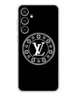 Чехол для Samsung Galaxy S24 FE с картинкой «LV — печать стиля»