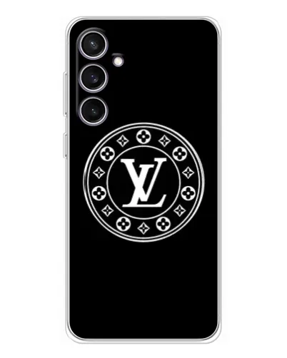 Чехол для Samsung Galaxy S24 FE с картинкой «LV — печать стиля»