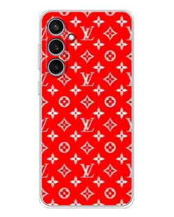 Чехол для Samsung Galaxy S24 FE с картинкой «Яркий паттерн LV»