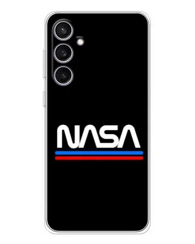 Чехол для Samsung Galaxy S24 FE с картинкой «NASA — классика Red Blue» Чехол для Samsung Galaxy S24 FE с картинкой «NASA — классика Red Blue»