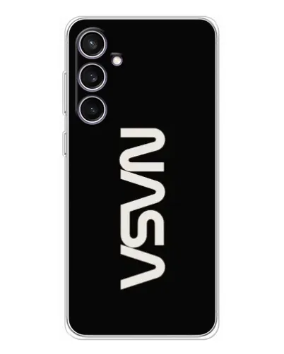 Чехол для Samsung Galaxy S24 FE с картинкой «NASA — вертикальный логотип» Чехол для Samsung Galaxy S24 FE с картинкой «NASA — вертикальный логотип»