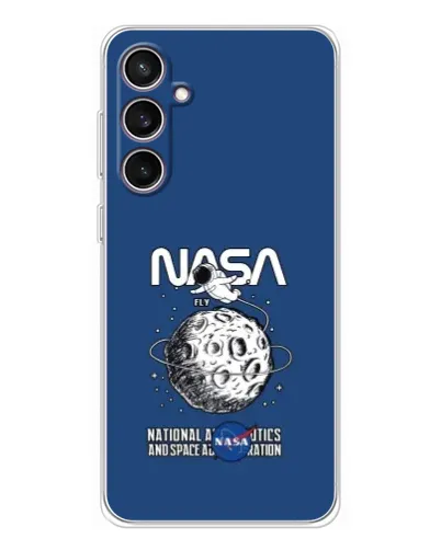Чехол для Samsung Galaxy S24 FE с картинкой «NASA — лунная миссия» Чехол для Samsung Galaxy S24 FE с картинкой «NASA — лунная миссия»