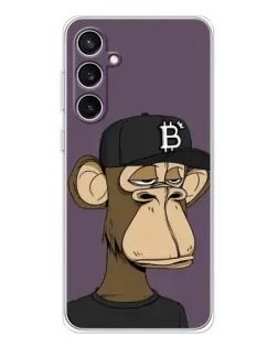 Чехол для Samsung Galaxy S24 FE с картинкой «Bored Ape в кепке» Чехол для Samsung Galaxy S24 FE с картинкой «Bored Ape в кепке»