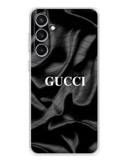 Чехол для Samsung Galaxy S24 FE с картинкой «Gucci — шелковые волны»