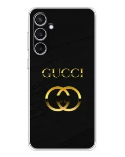 Чехол для Samsung Galaxy S24 FE с картинкой «Золотой логотип Gucci» Чехол для Samsung Galaxy S24 FE с картинкой «Золотой логотип Gucci»