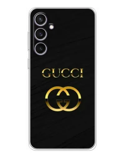 Чехол для Samsung Galaxy S24 FE с картинкой «Золотой логотип Gucci» Чехол для Samsung Galaxy S24 FE с картинкой «Золотой логотип Gucci»