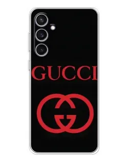 Чехол для Samsung Galaxy S24 FE с картинкой «Gucci — красный логотип» Чехол для Samsung Galaxy S24 FE с картинкой «Gucci — красный логотип»