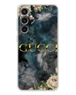 Чехол для Samsung Galaxy S24 FE с картинкой «Абстрактные цветы Gucci» Чехол для Samsung Galaxy S24 FE с картинкой «Абстрактные цветы Gucci»