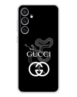Чехол для Samsung Galaxy S24 FE с картинкой «Gucci — серебряная змея» Чехол для Samsung Galaxy S24 FE с картинкой «Gucci — серебряная змея»