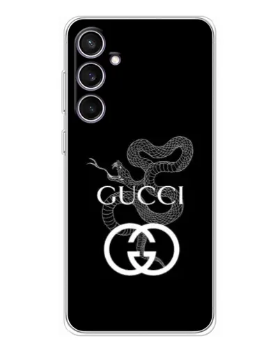 Чехол для Samsung Galaxy S24 FE с картинкой «Gucci — серебряная змея» Чехол для Samsung Galaxy S24 FE с картинкой «Gucci — серебряная змея»