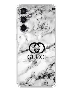 Чехол для Samsung Galaxy S24 FE с картинкой «Gucci — мраморный шик» Чехол для Samsung Galaxy S24 FE с картинкой «Gucci — мраморный шик»