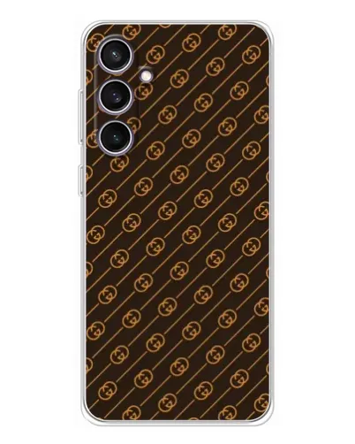Чехол для Samsung Galaxy S24 FE с картинкой «Gucci — золотые диагонали» Чехол для Samsung Galaxy S24 FE с картинкой «Gucci — золотые диагонали»