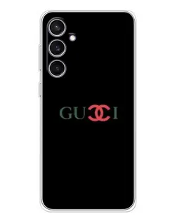Чехол для Samsung Galaxy S24 FE с картинкой «Gucci — красный градиент» Чехол для Samsung Galaxy S24 FE с картинкой «Gucci — красный градиент»