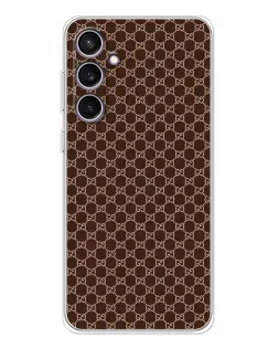 Чехол для Samsung Galaxy S24 FE с картинкой «Gucci — шоколадная сетка» Чехол для Samsung Galaxy S24 FE с картинкой «Gucci — шоколадная сетка»